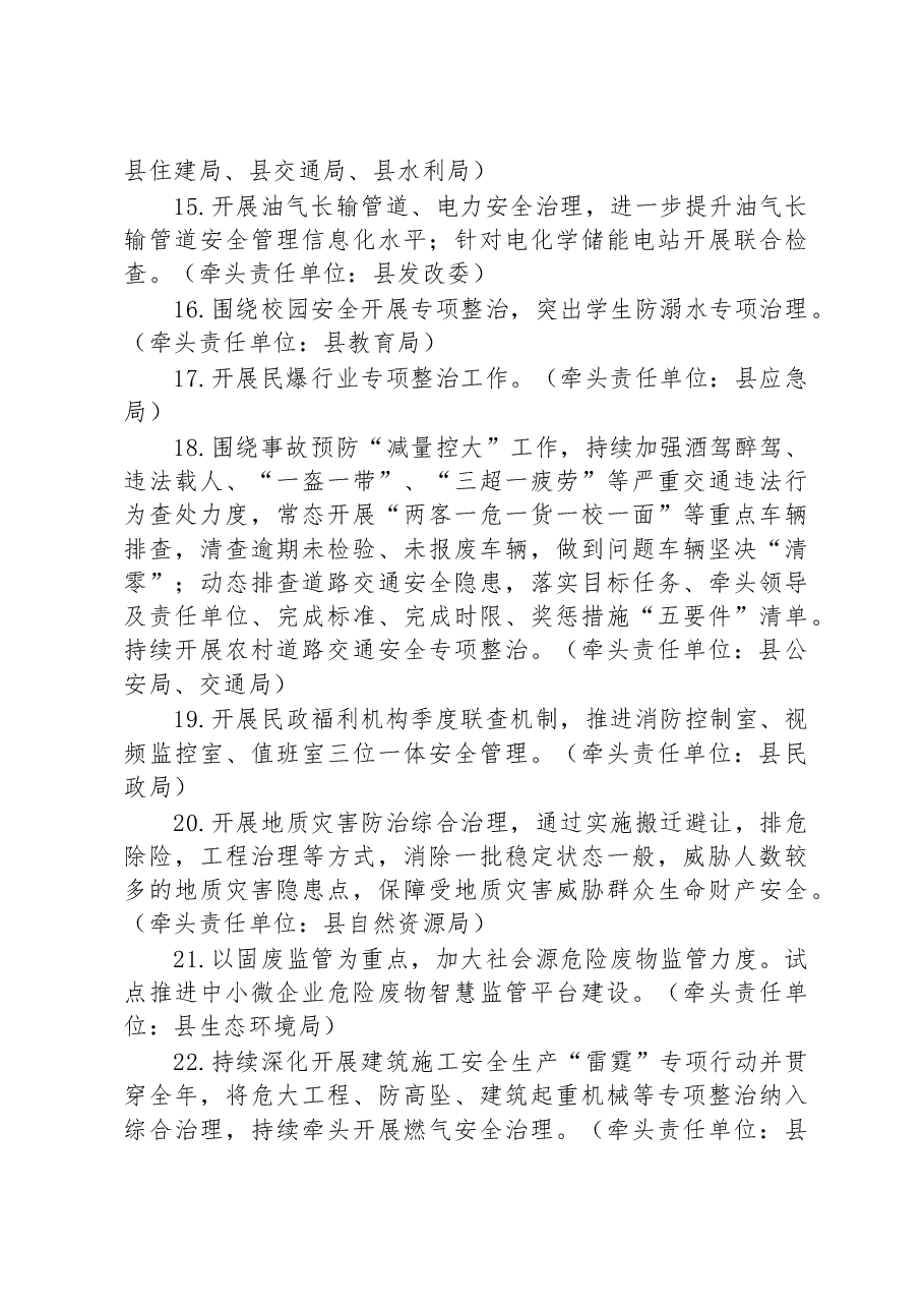 舒城县安全生产委员会 2023 年工作要点.docx，第4页预览