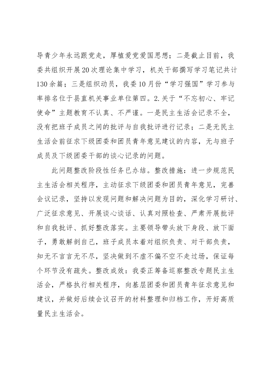 共青团县委关于巡察整改进展情况的报告.docx,第4页预览
