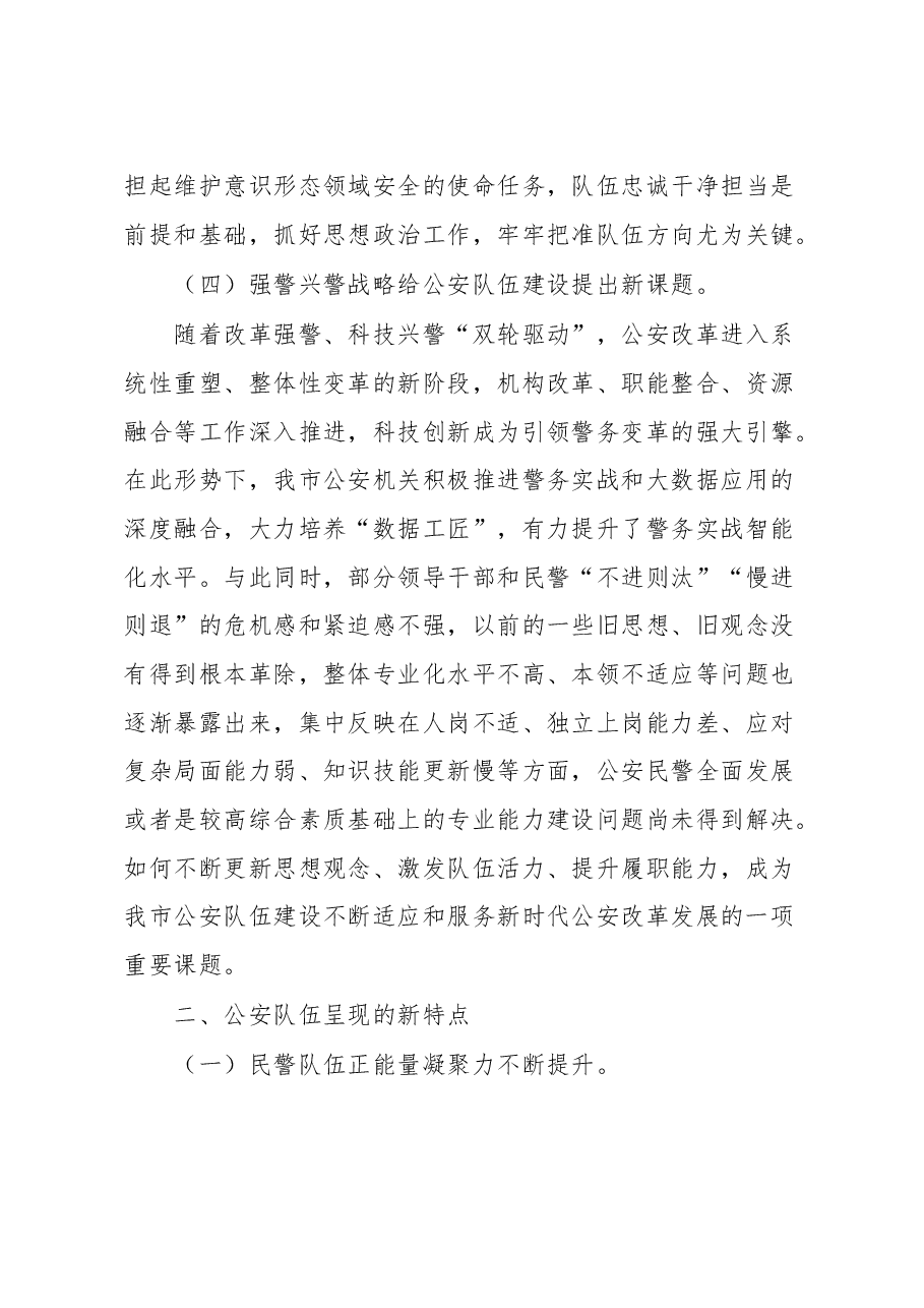 试析新时代公安队伍面临的新形势呈现的新特点及对策建议.docx,第3页预览