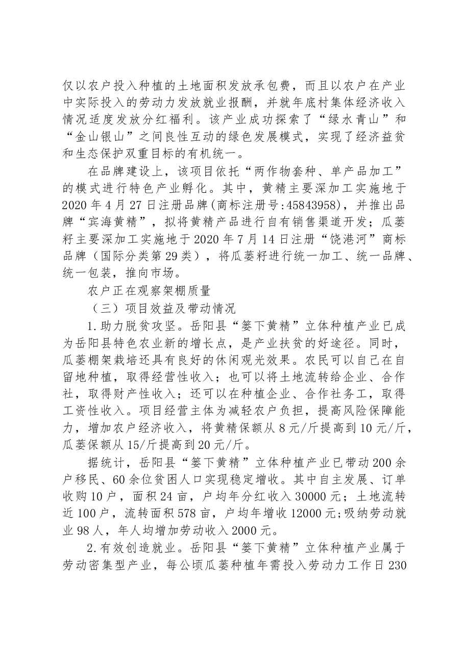 岳阳县“篓下黄精”立体种植产业调研报告.docx,第3页预览
