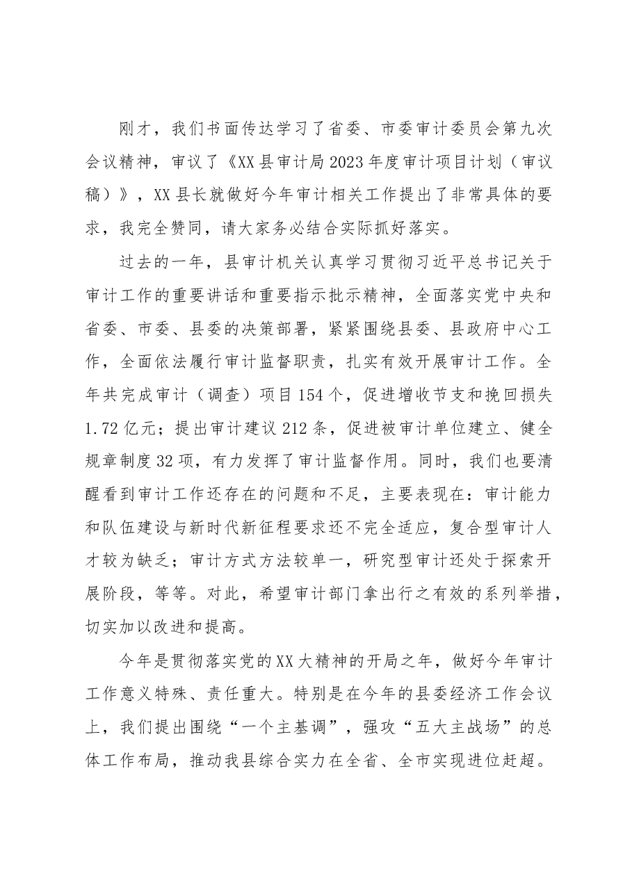 在县委审计委员会第X次会议上的讲话.docx,第2页预览