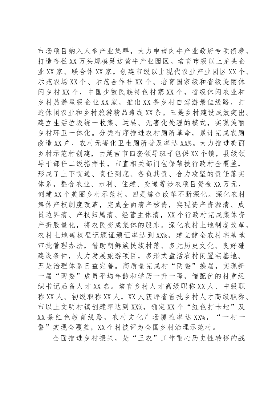 在全市2023年农村工作会上的讲话.docx，第2页预览