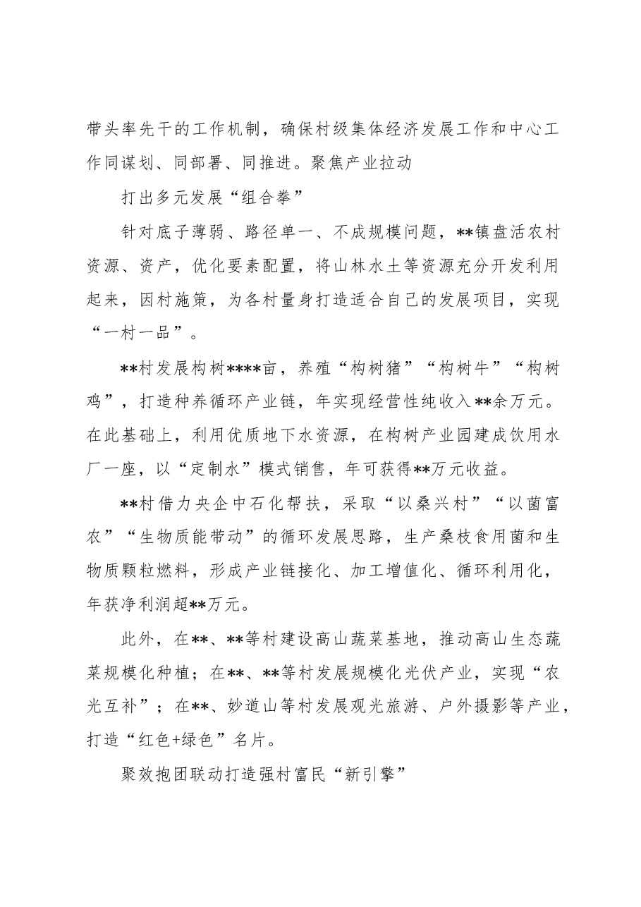 乡村振兴经验交流:统分结合走好致富路.docx,第2页预览