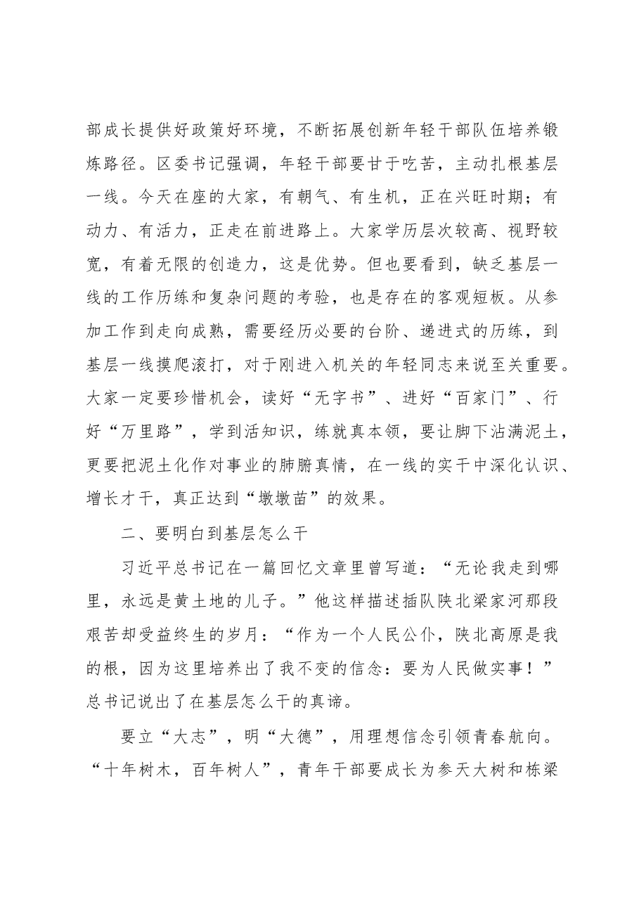 书记在干部下沉基层一线实践锻炼动员会上的讲话.docx,第3页预览