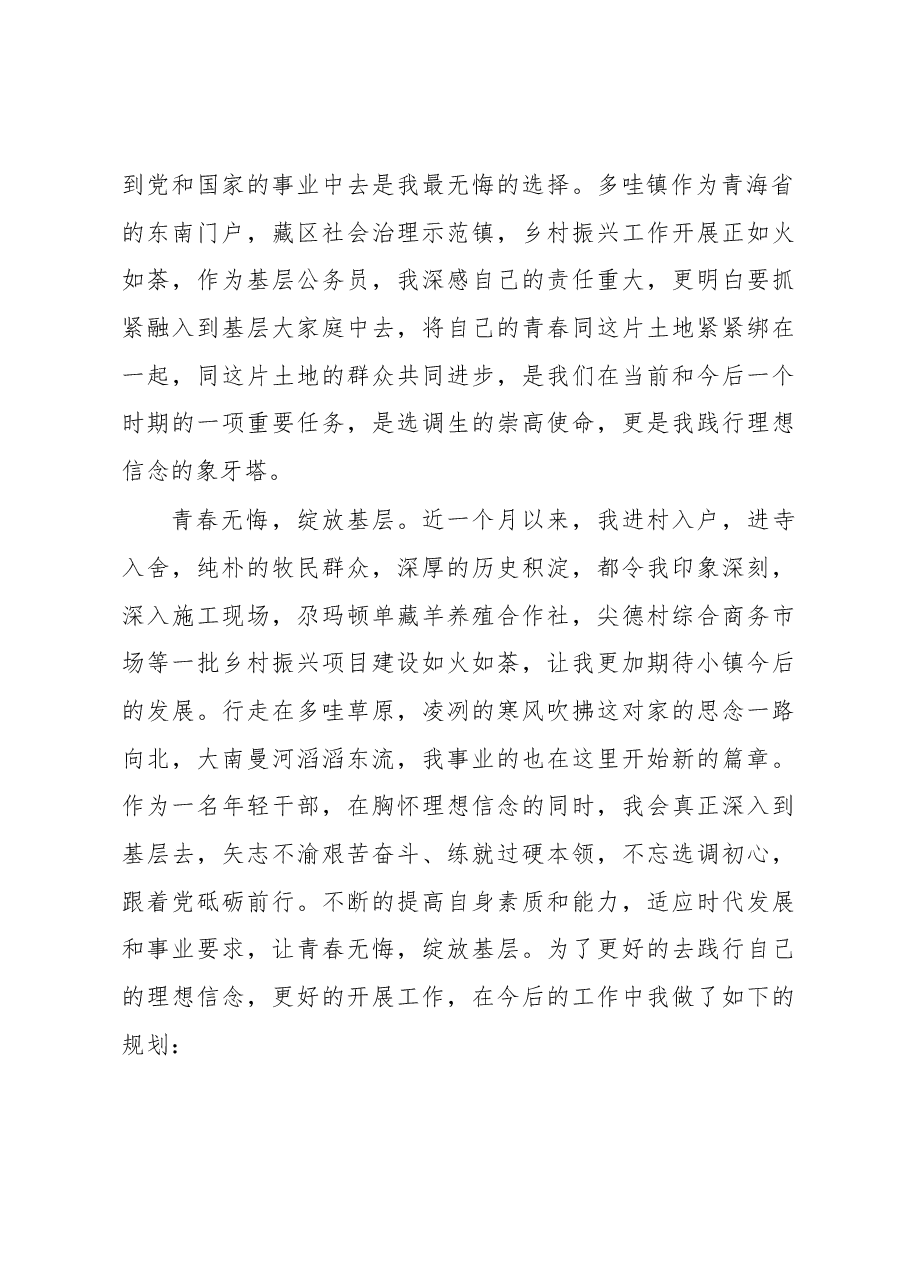 在2023年选调生座谈会上的发言.docx,第2页预览