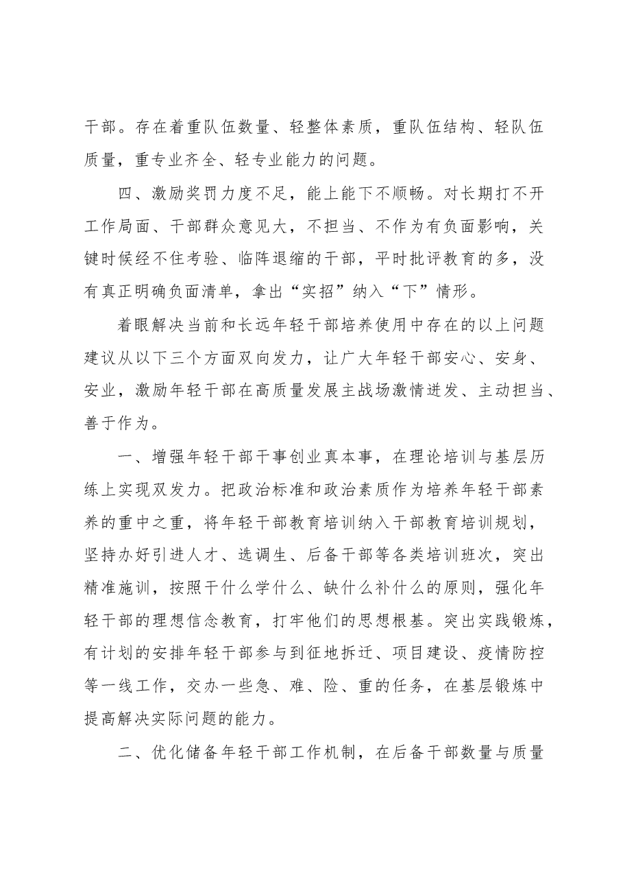 健全基层培养选拔优秀年轻干部的几点思考和建议.docx,第2页预览