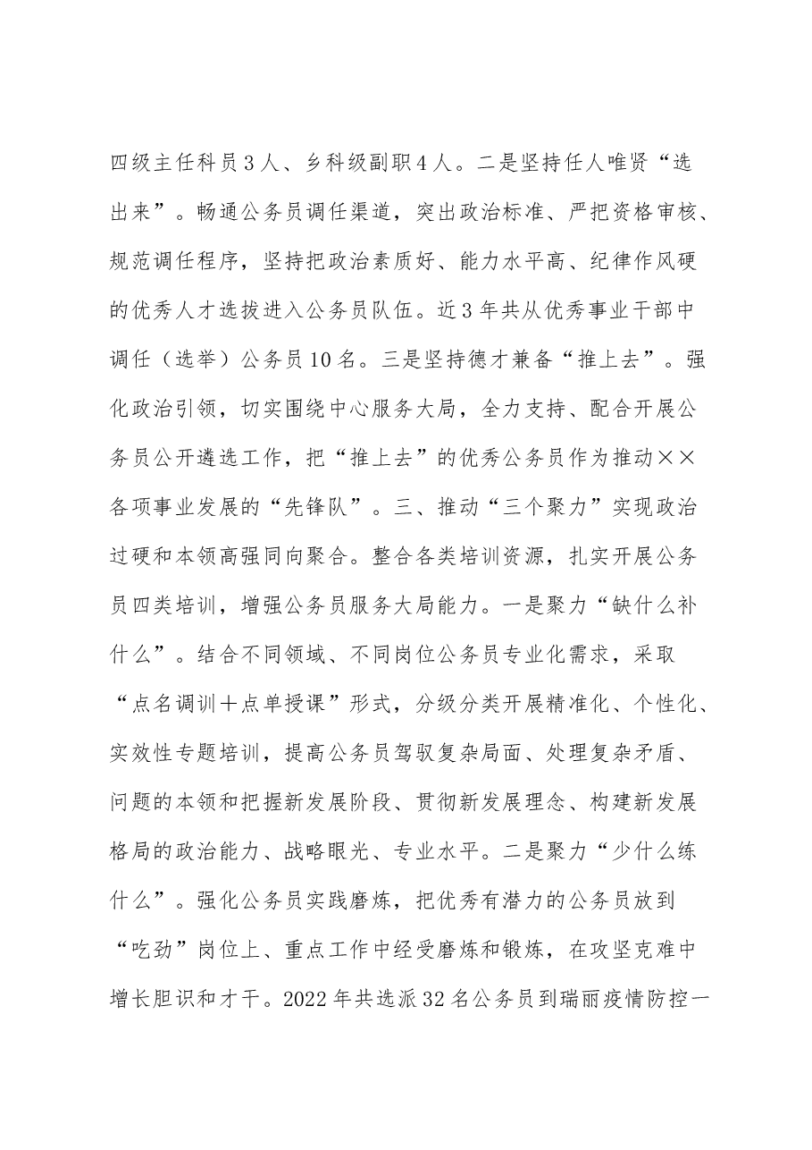 公务员队伍经验交流材料.docx，第3页预览