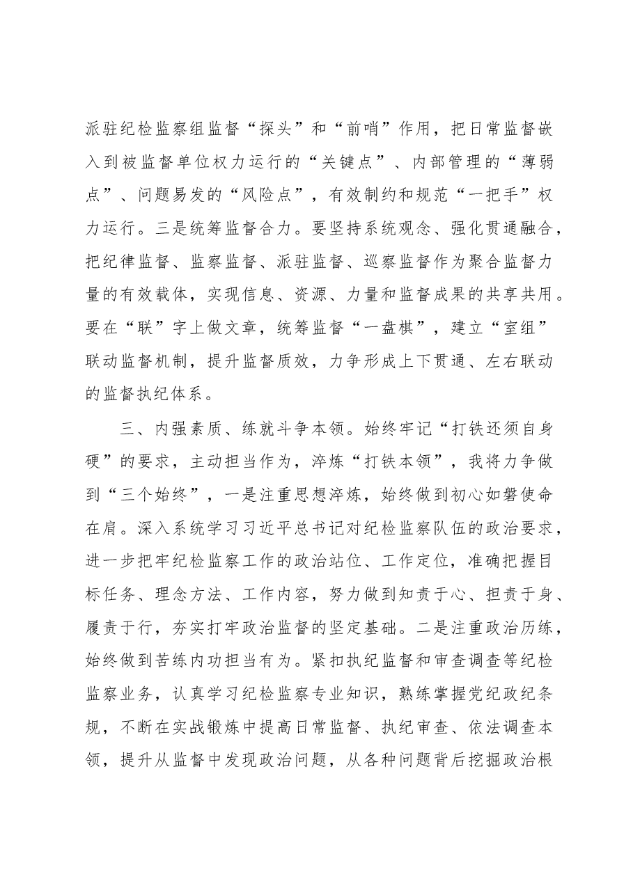 研讨发言:锻造新时代纪检监察铁军.docx,第3页预览