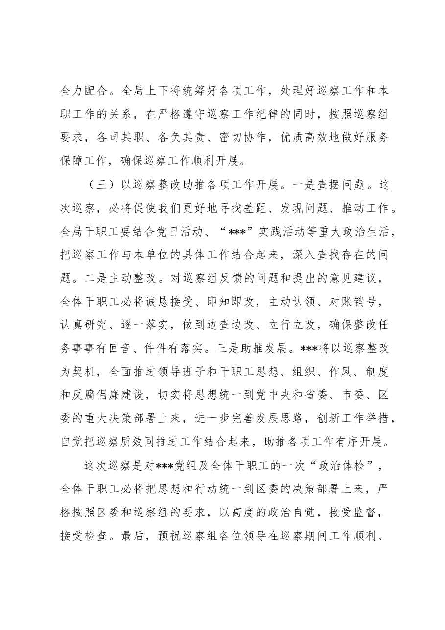 在巡察工作动员会上的表态发言.docx,第3页预览