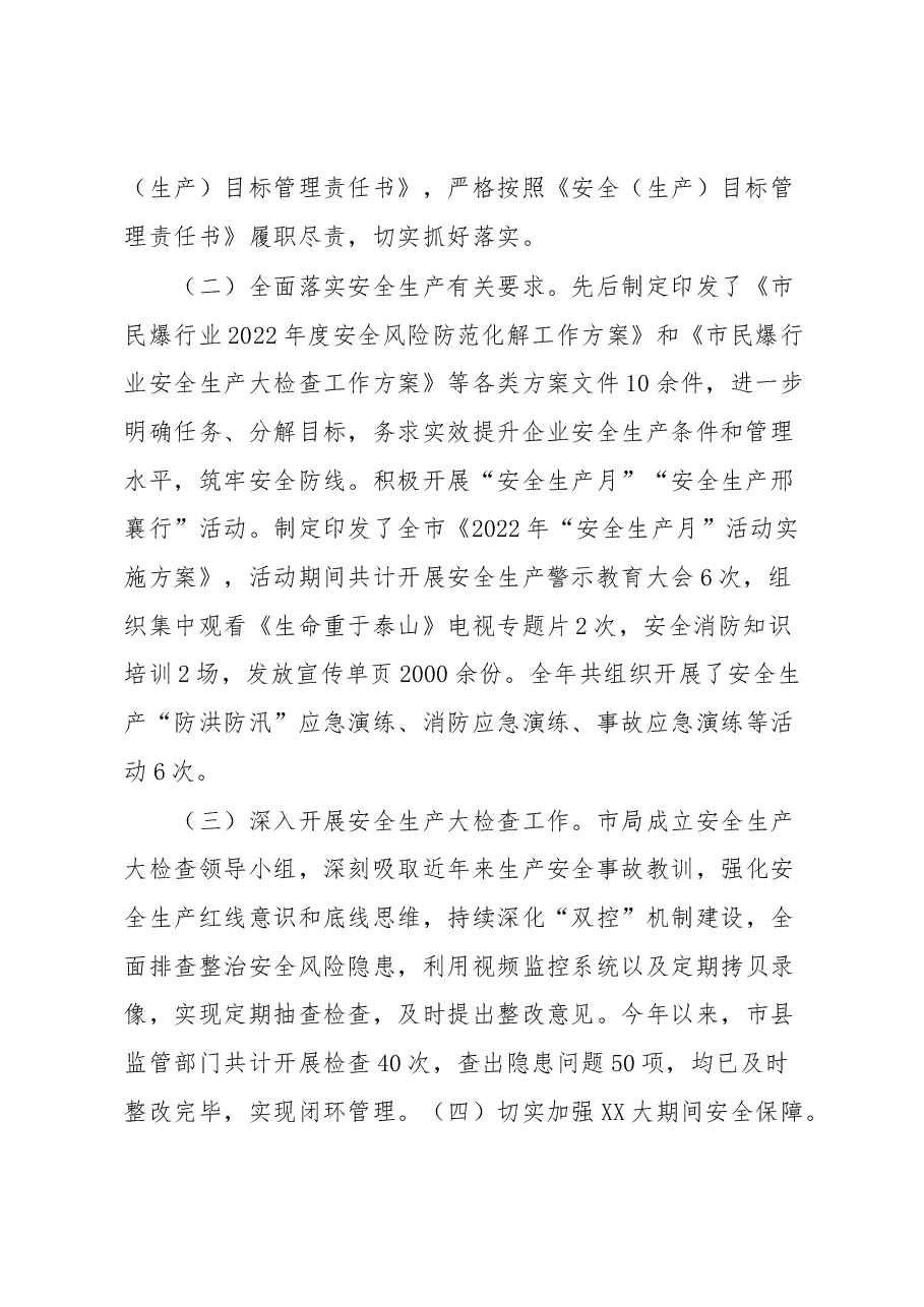 全市民爆行业安全生产工作报告.docx,第2页预览