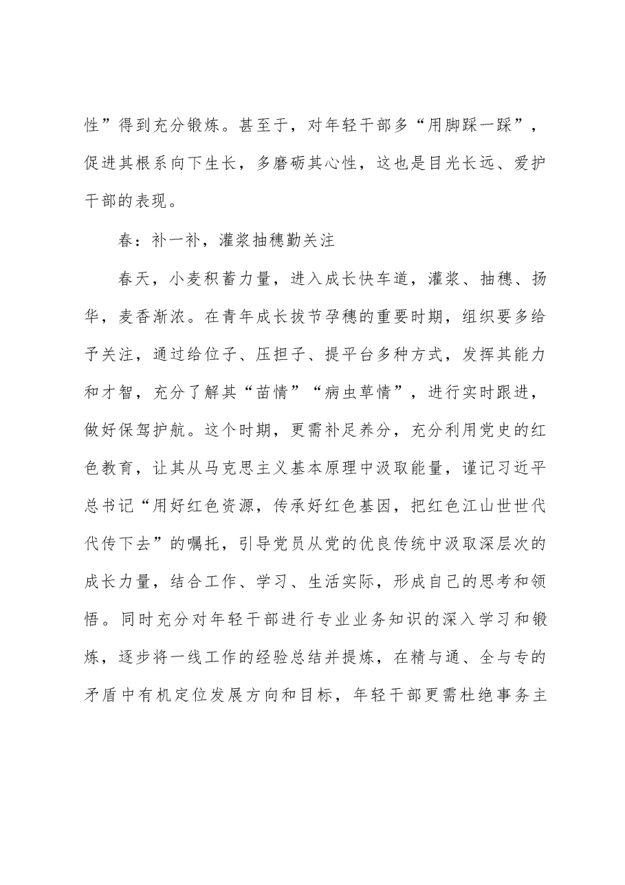 年轻干部成长的“秋冬春夏”心得体会.docx,第3页预览