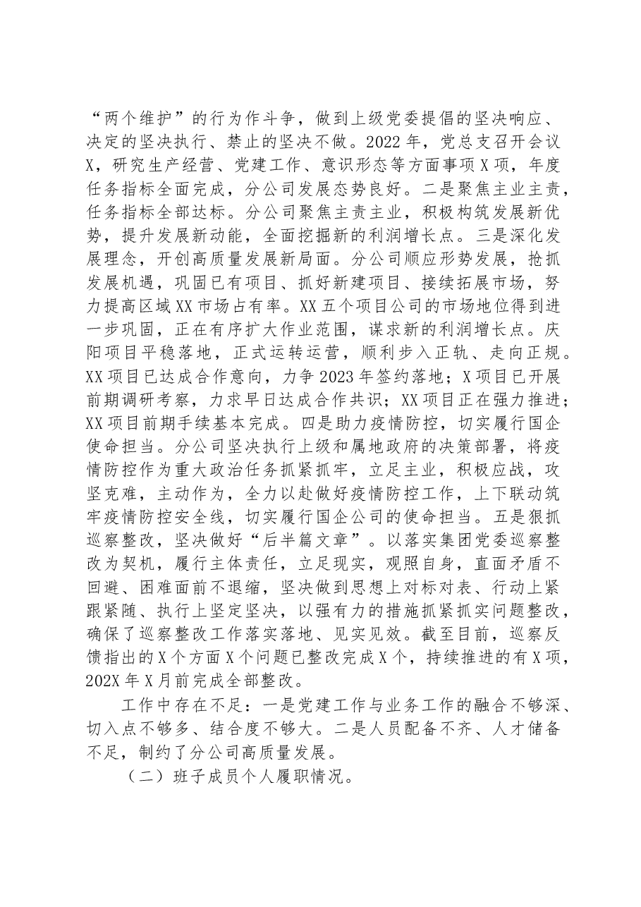 公司领导班子运行情况分析报告.docx,第3页预览