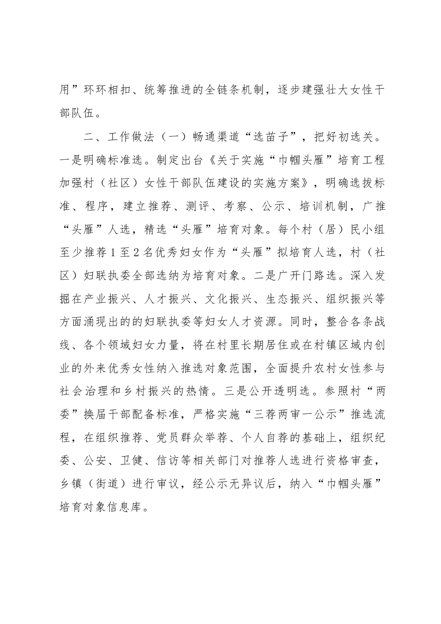 农村女性干部队伍建设调研报告.docx，第2页预览