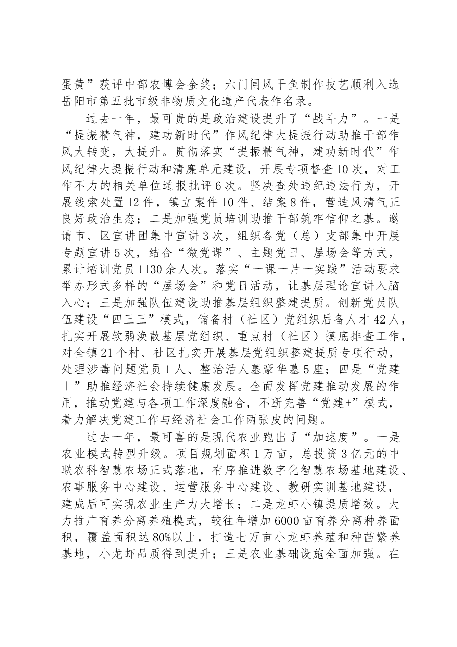 镇2023年镇村负责干部会议暨高质量发展推进大会上的讲话.docx,第3页预览