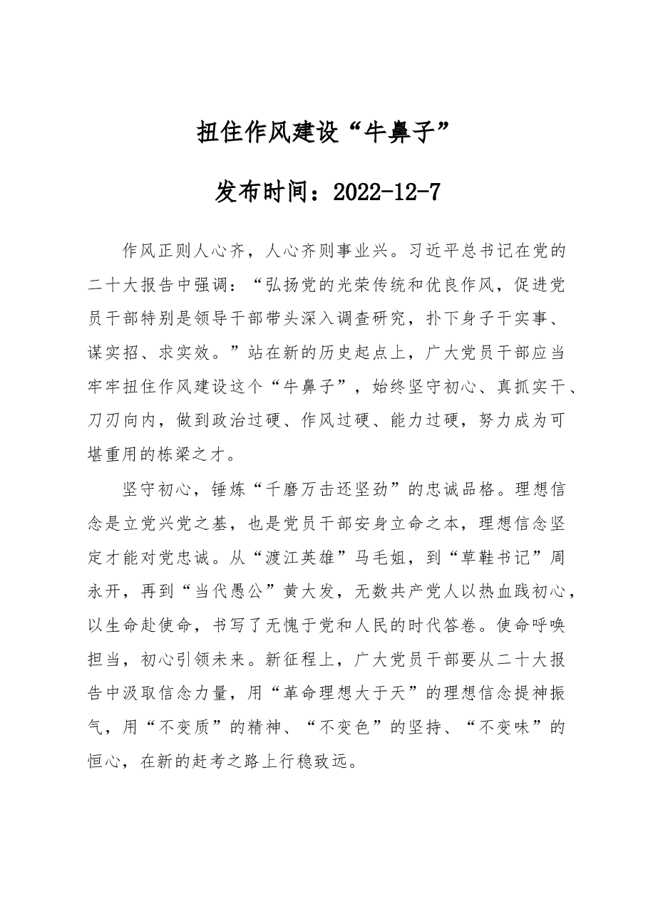 扭住作风建设“牛鼻子”.docx,第1页预览