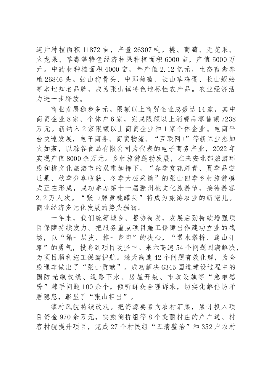 张山镇2023年政府工作报告.docx,第2页预览