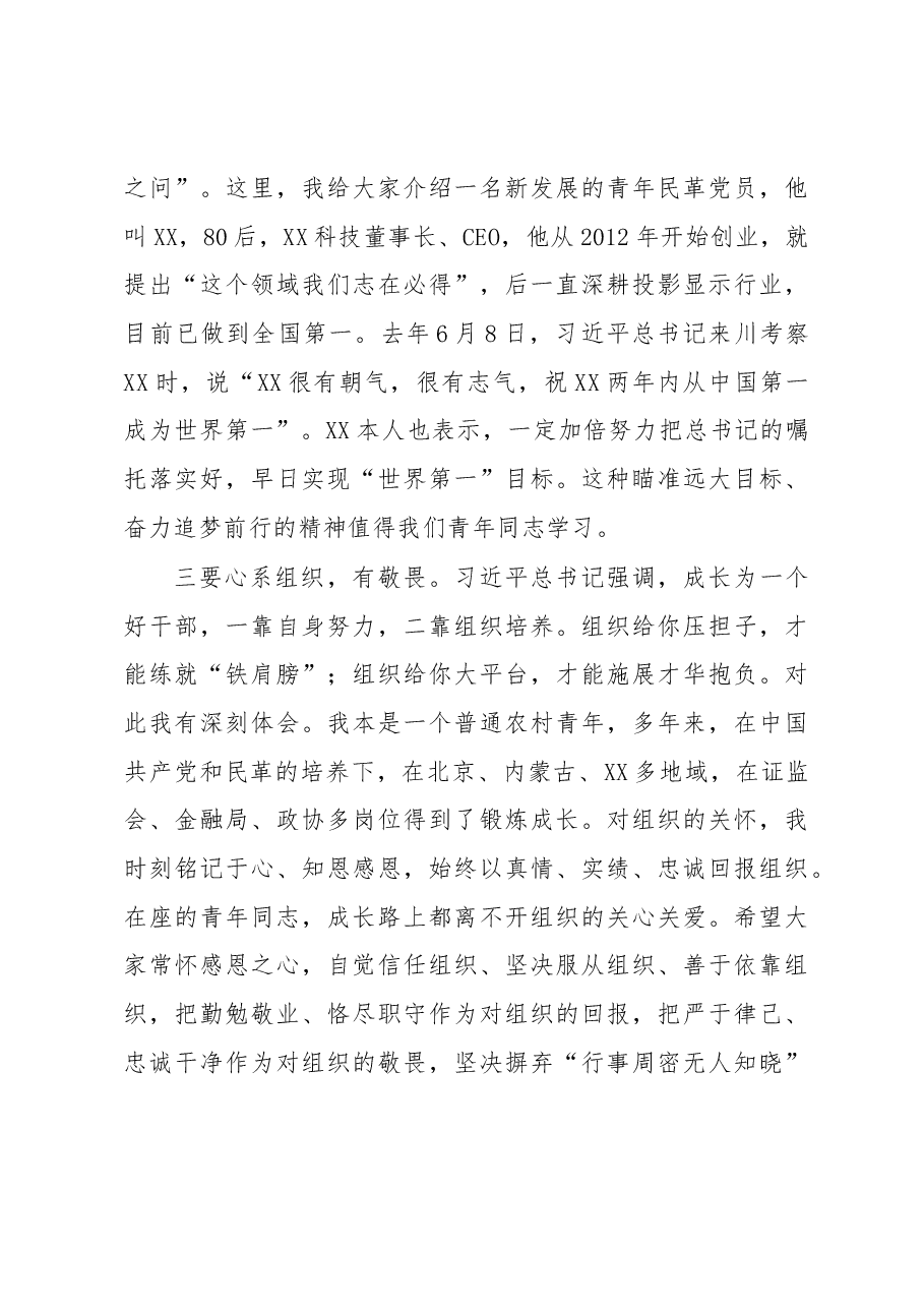 在XX民革首届“XX青年论坛”上的讲话.docx，第4页预览