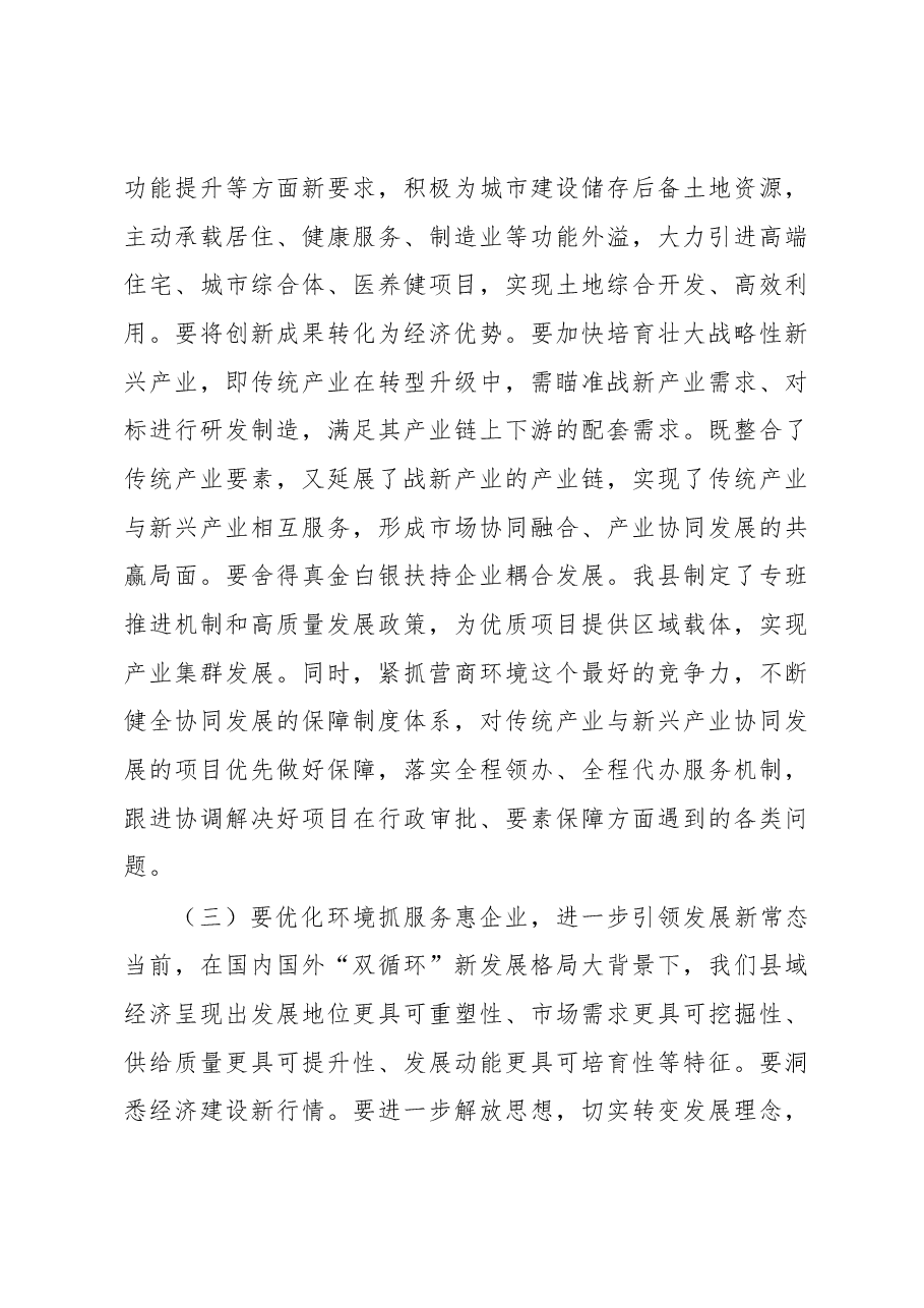 县委常委、常务副县长在全县发展改革大会上的讲话.docx,第3页预览