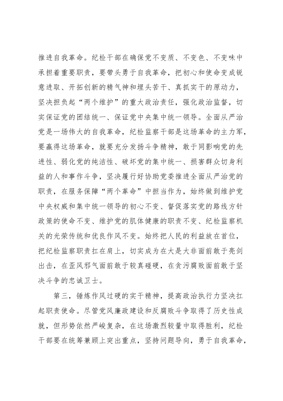 纪检监察干部队伍教育整顿感悟.docx,第3页预览
