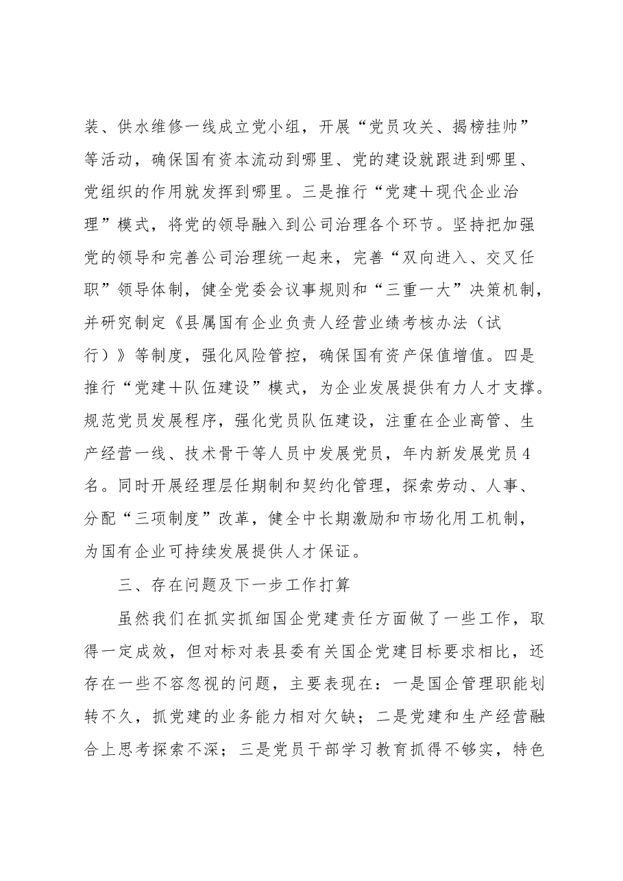 国有企业党的建设专项整治重点任务落实情况汇报.docx,第2页预览