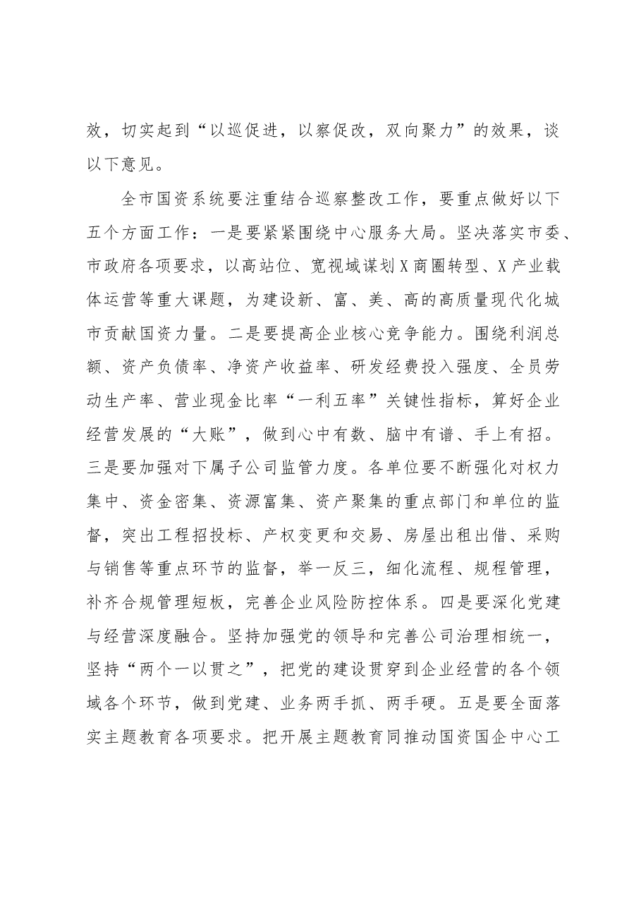 在市国资系统巡察整改工作专题会议上的讲话.docx,第2页预览