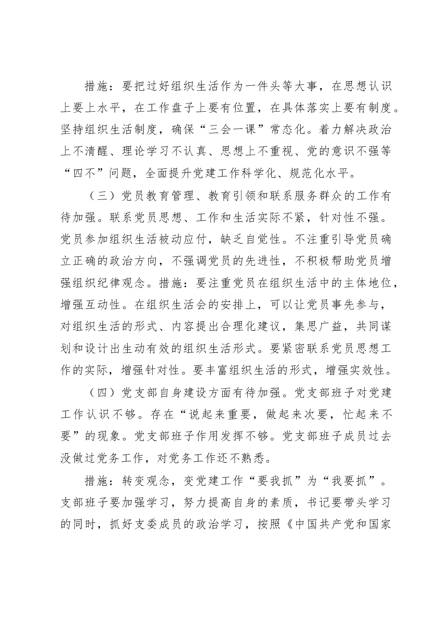 支部党建工作报告(问题整改措施总结汇报).docx,第4页预览