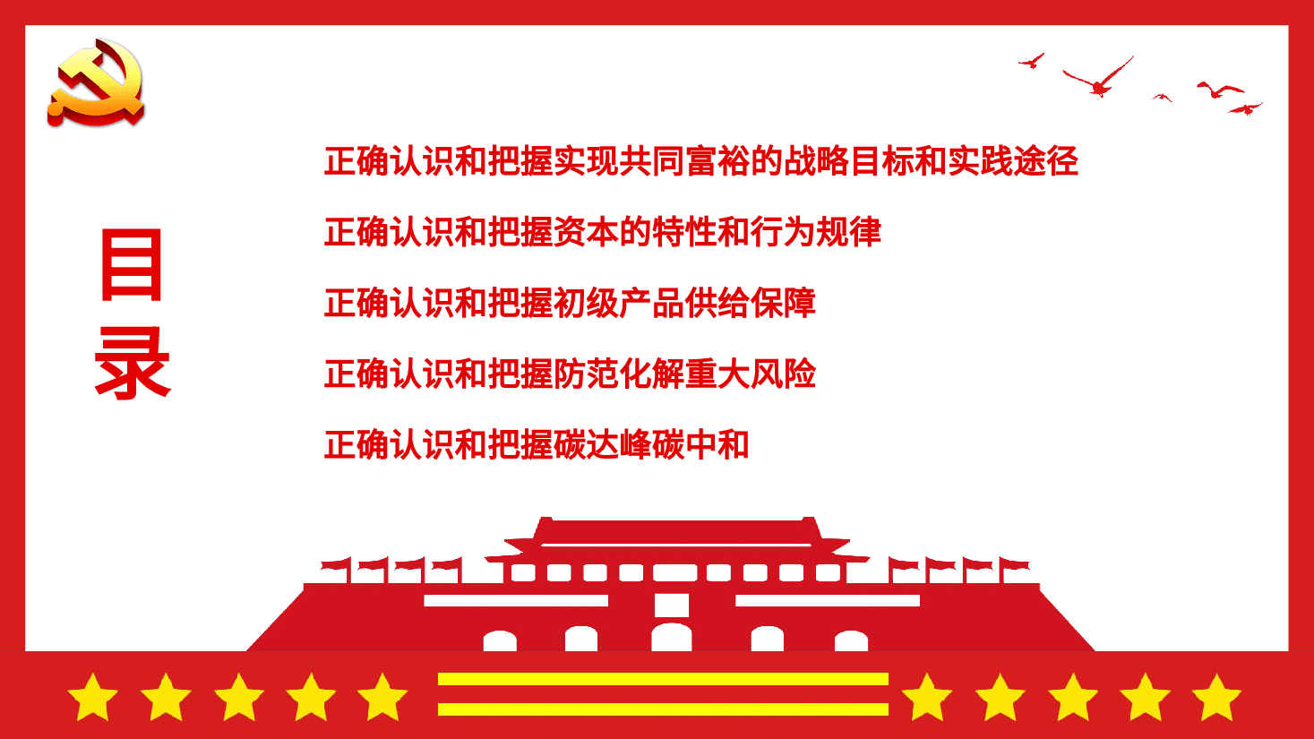 经典红色深入学习中央经济工作会议专题党课--正确认识把握新的重大理论和实践问题中央经济工作会议学习PPT.pptx，第3页预览