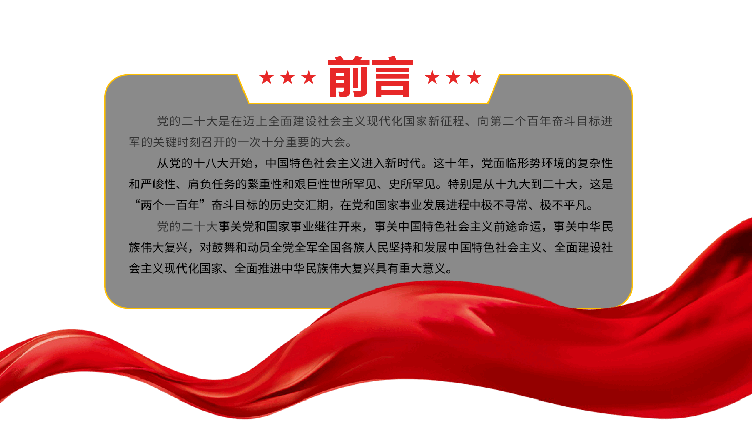 经典红色党的二十大报告学习解读(ppt).pptx,第3页预览