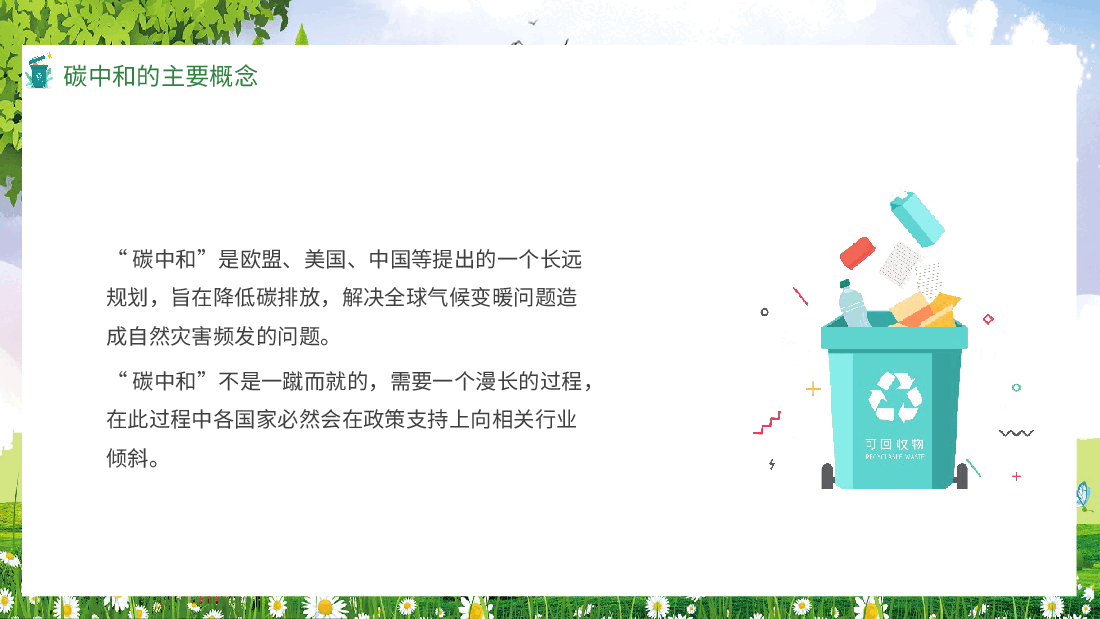 清新绿色风碳中和概念全球变暖严重性及相关政策PPT.pptx,第4页预览