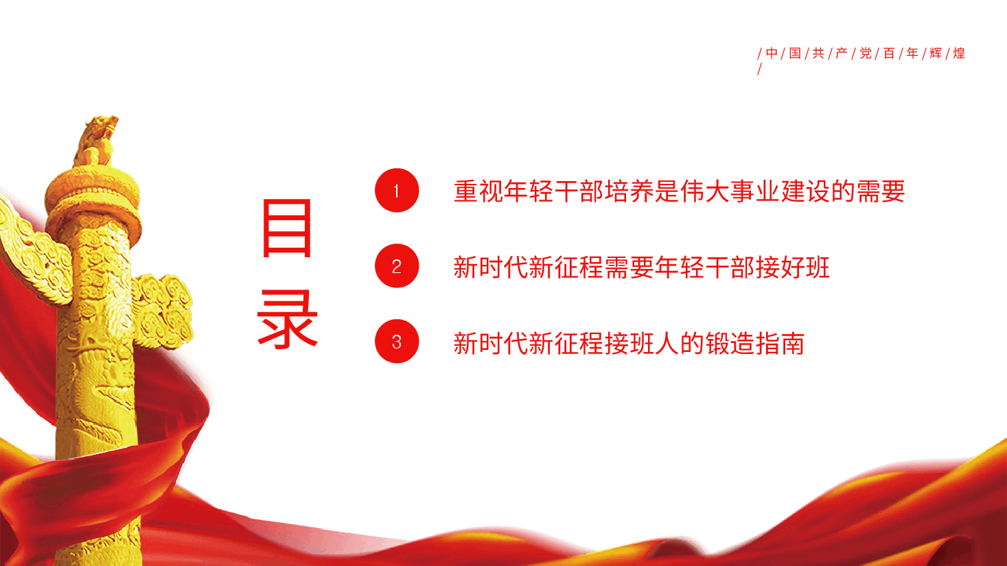 经典红色年轻干部是党和国家事业发展的希望之2022年党支部党员培训专题课件PPT.pptx,第3页预览