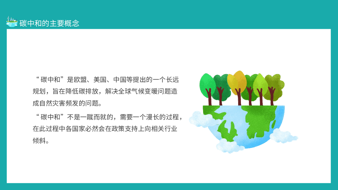 蓝色简约风读懂碳中和概念全球变暖严重性及相关政策PPT.pptx,第4页预览