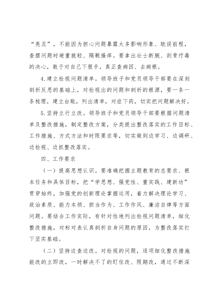 2023年党内主题教育问题检视工作方案.docx,第4页预览