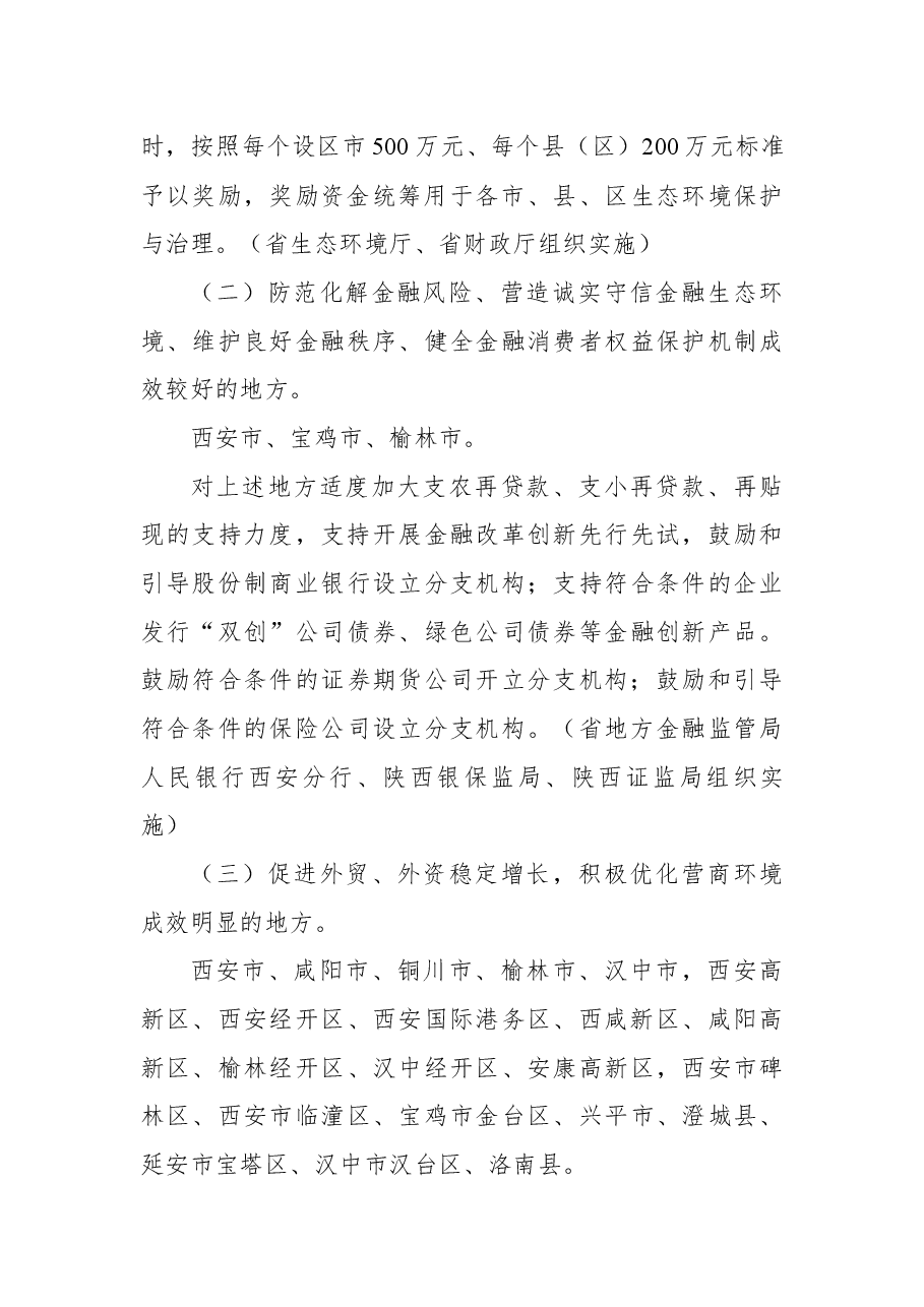 陕西省人民政府关于对2020年落实有关重大政策措施真抓实干成效明显单位予以督查激励的通报.docx,第4页预览