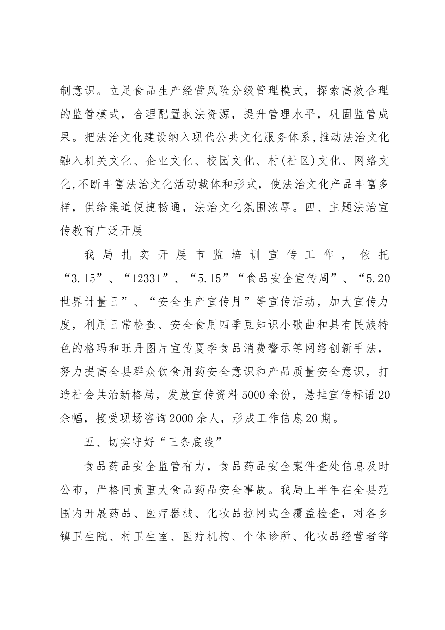 法治示范县创建工作报告(主题教育心得体会).docx,第3页预览