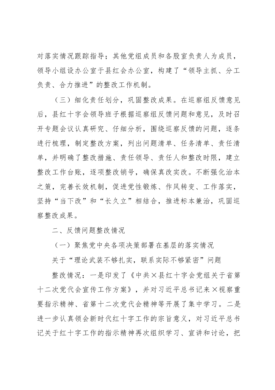 2022年巡察整改进展情况报告.docx,第2页预览