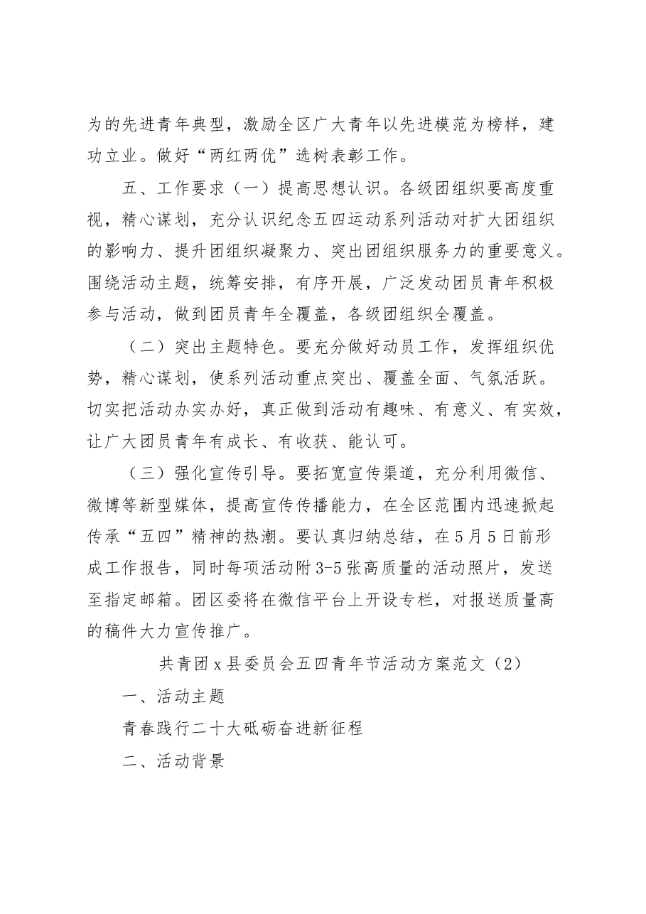 (4篇)2023年五四青年节活动方案.docx,第3页预览