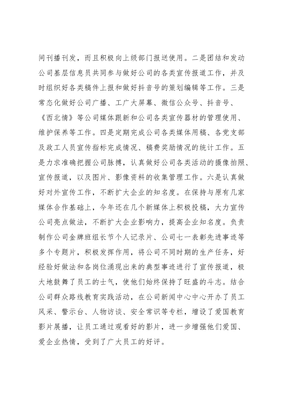 宣传主任个人业务工作总结.docx,第3页预览