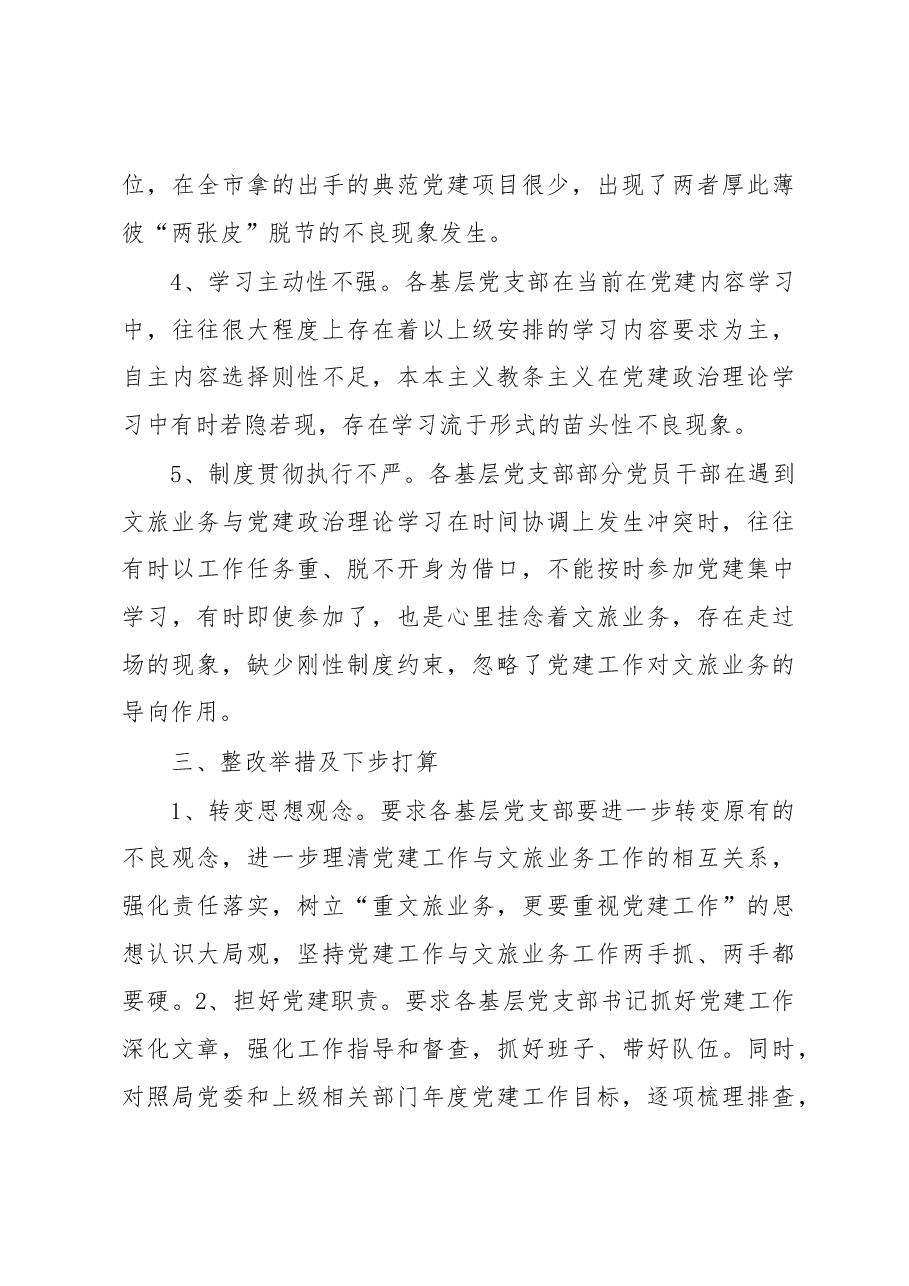 市文化和旅游局开展党支部建设情况全面排查情况报告.docx,第4页预览