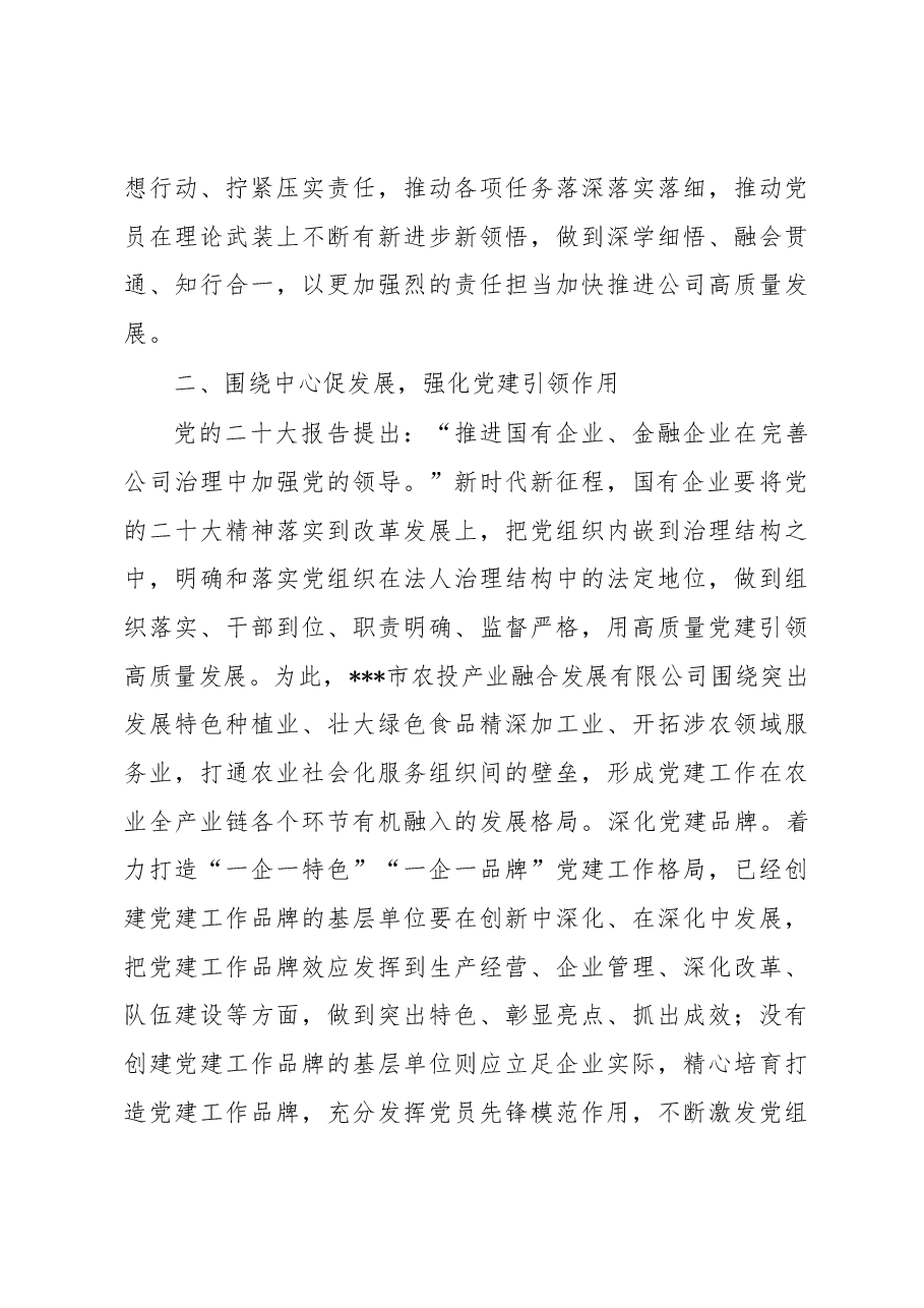 在集团学习贯彻党的大会精神读书班上的发言.docx,第3页预览