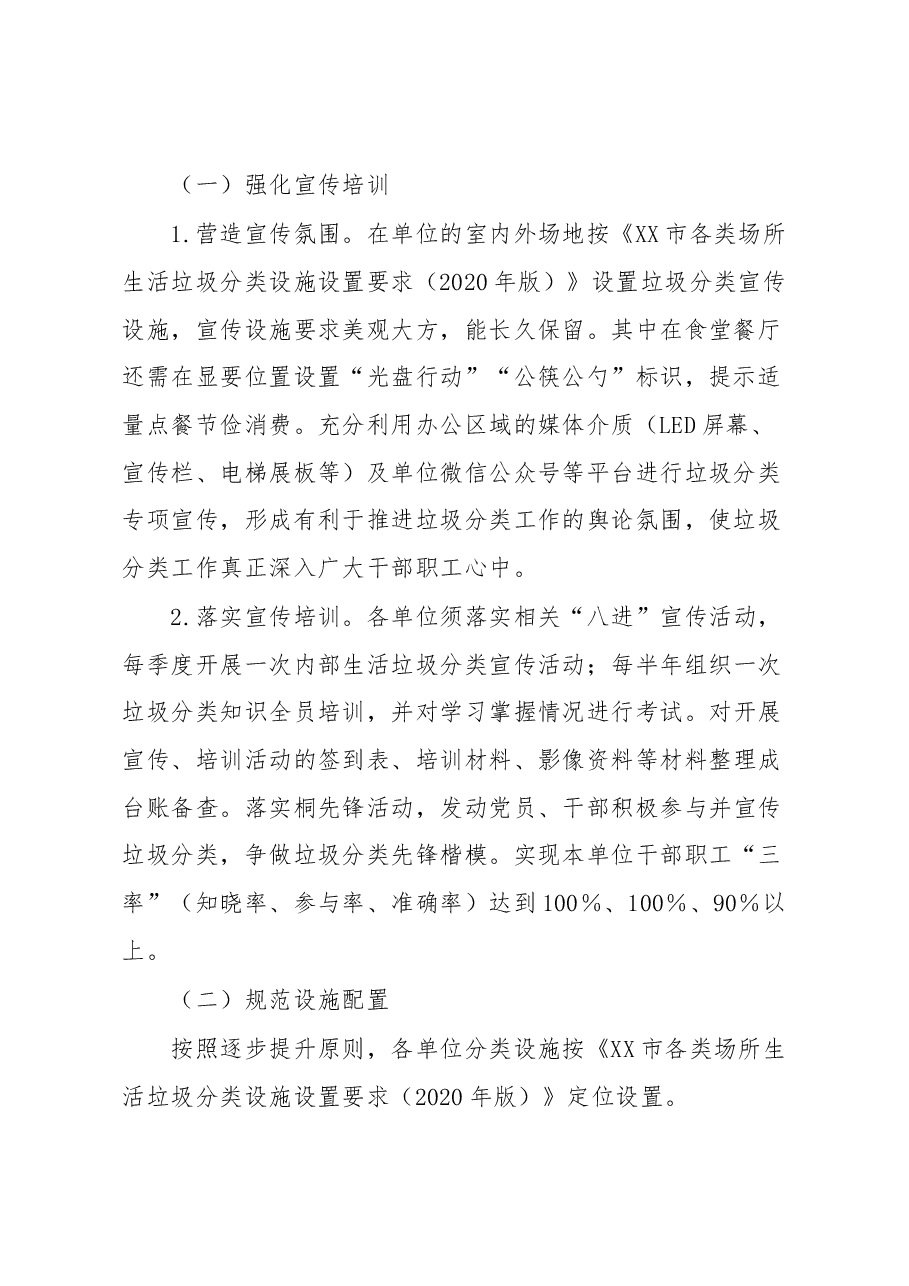 XX市民政局生活垃圾分类工作实施方案.docx,第2页预览
