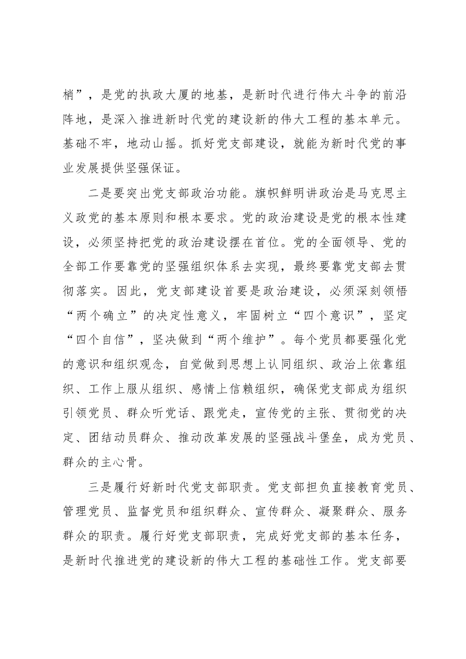 在加强基层党支部建设工作会上的讲话.docx,第2页预览