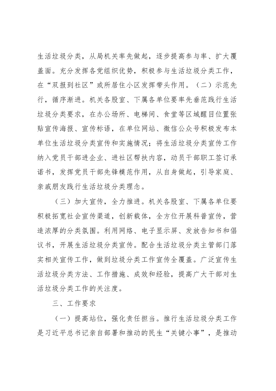 关于开展2023年度生活垃圾分类宣传工作的实施方案.docx,第2页预览