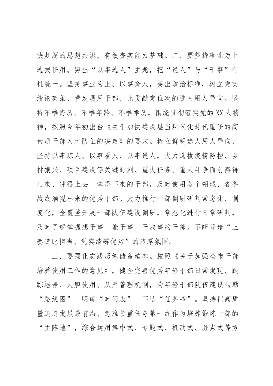 在全市干部队伍建设工作会议上的讲话.docx,第2页预览