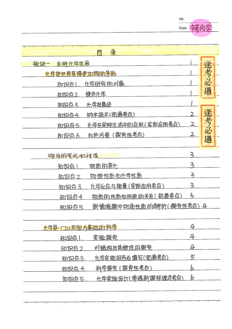 中考化学状元笔记典藏版.pdf,第3页预览
