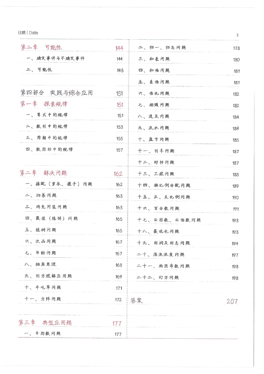 小学学霸手写笔记-数学(支持打印).pdf,第3页预览
