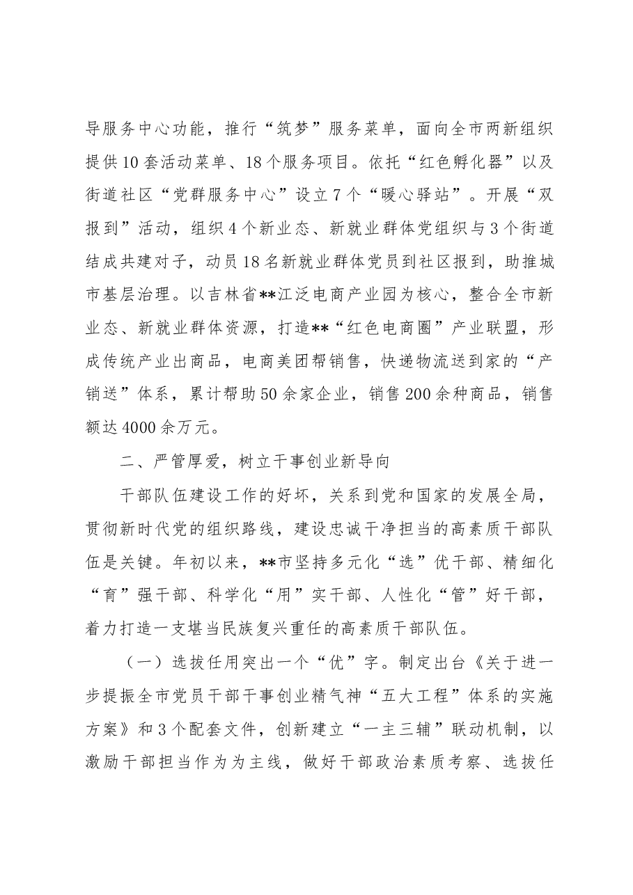 某市2022年党建工作情况综述.docx,第4页预览