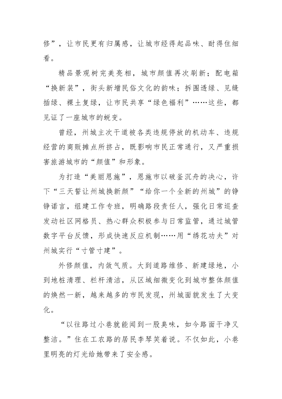 中共恩施市第九次代表大会以来城市建设工作纪实.docx,第4页预览