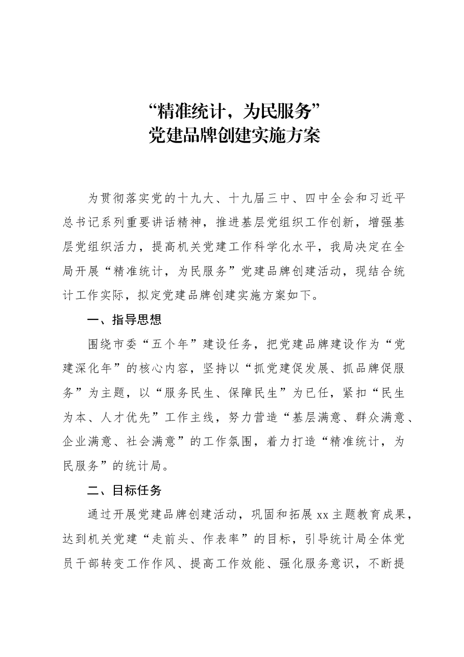 党建品牌创建实施方案.docx,第1页预览
