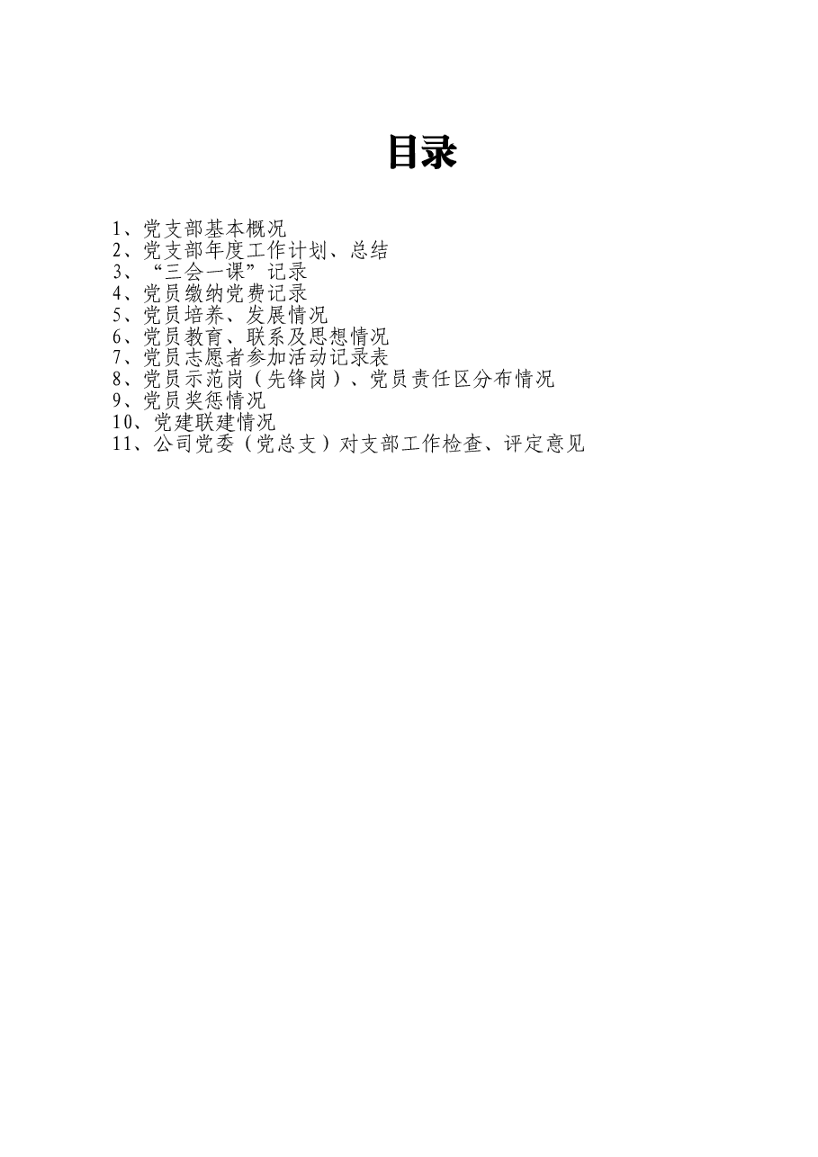 公司党支部工作活动记录本样本.doc,第3页预览