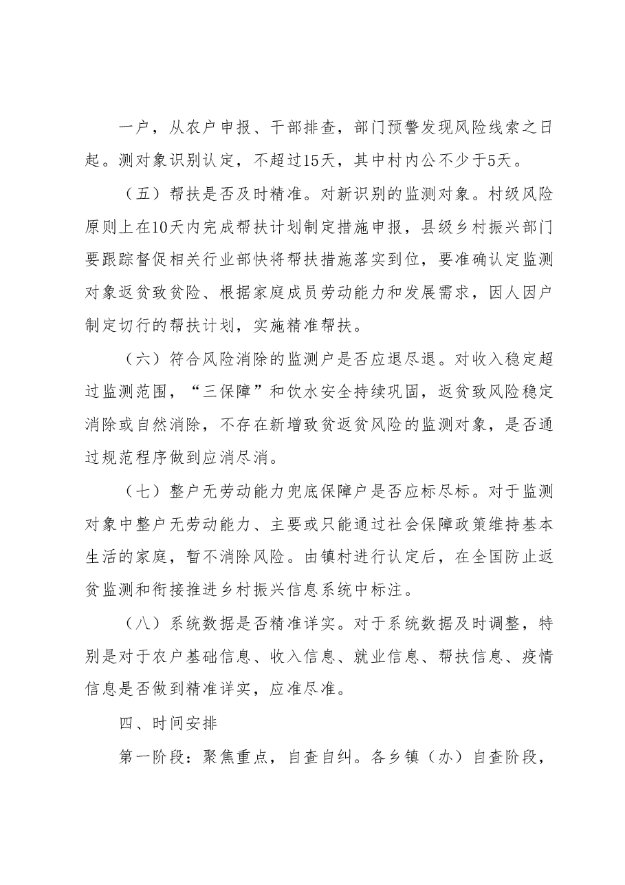 深入开展防返贫监测和帮扶专项整治工作方案.docx,第3页预览